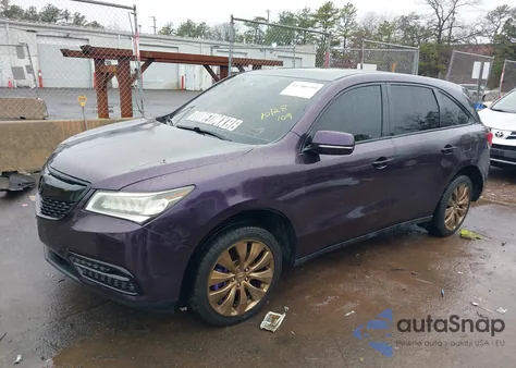2016 Acura Mdx Technology Acurawatch Plus Packages/Technology Package from USA, damaged, VIN 5FRYD4H44GB061772
